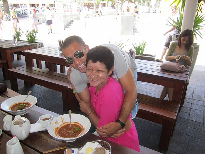 Conor with his mum, Christine Buckley