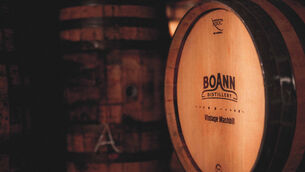 <p>Casks of the newly produced whiskey mashbills at Boann Distillery in Drogheda, Co Meath (Gabriel Cassan/Boann Distillery/PA)</p>