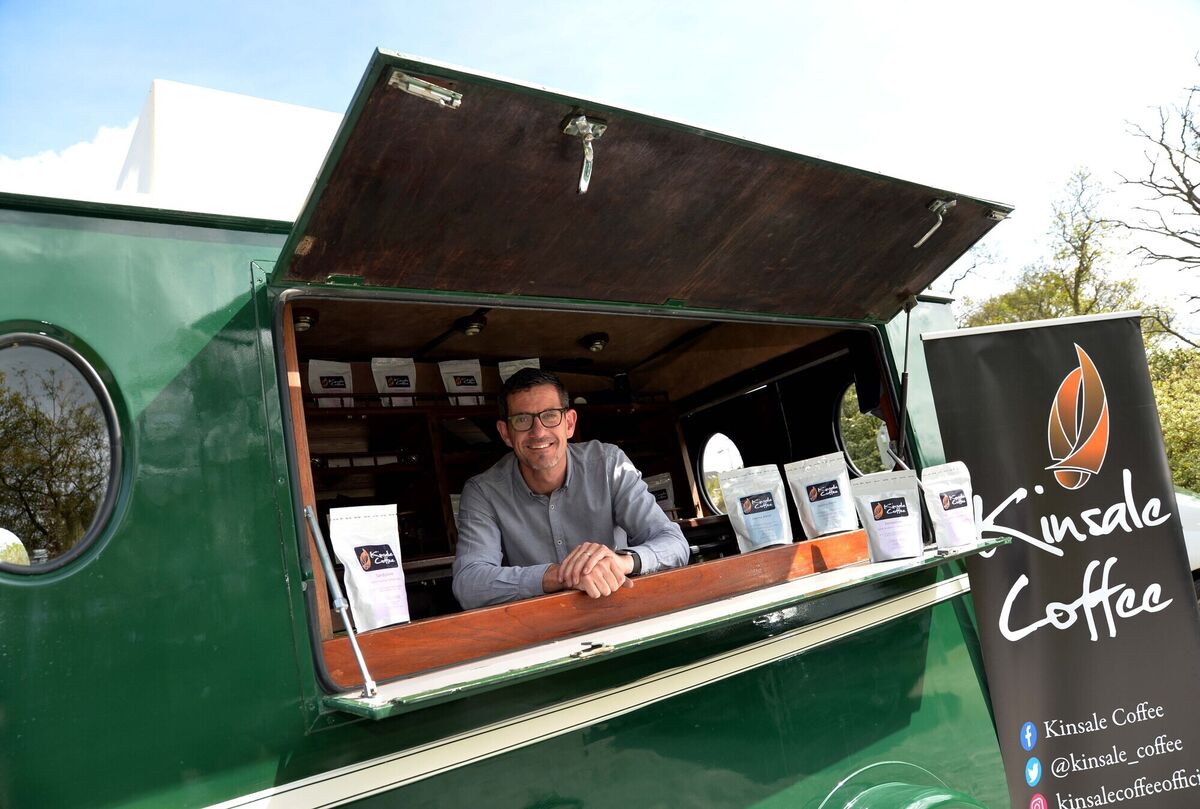 Pat O'Regan of Kinsale Coffee with his vintage coffee van. Picture: Denis Minihane Pat O'Regan of Kinsale Coffee with his vintage coffee van. Picture: Denis Minihane