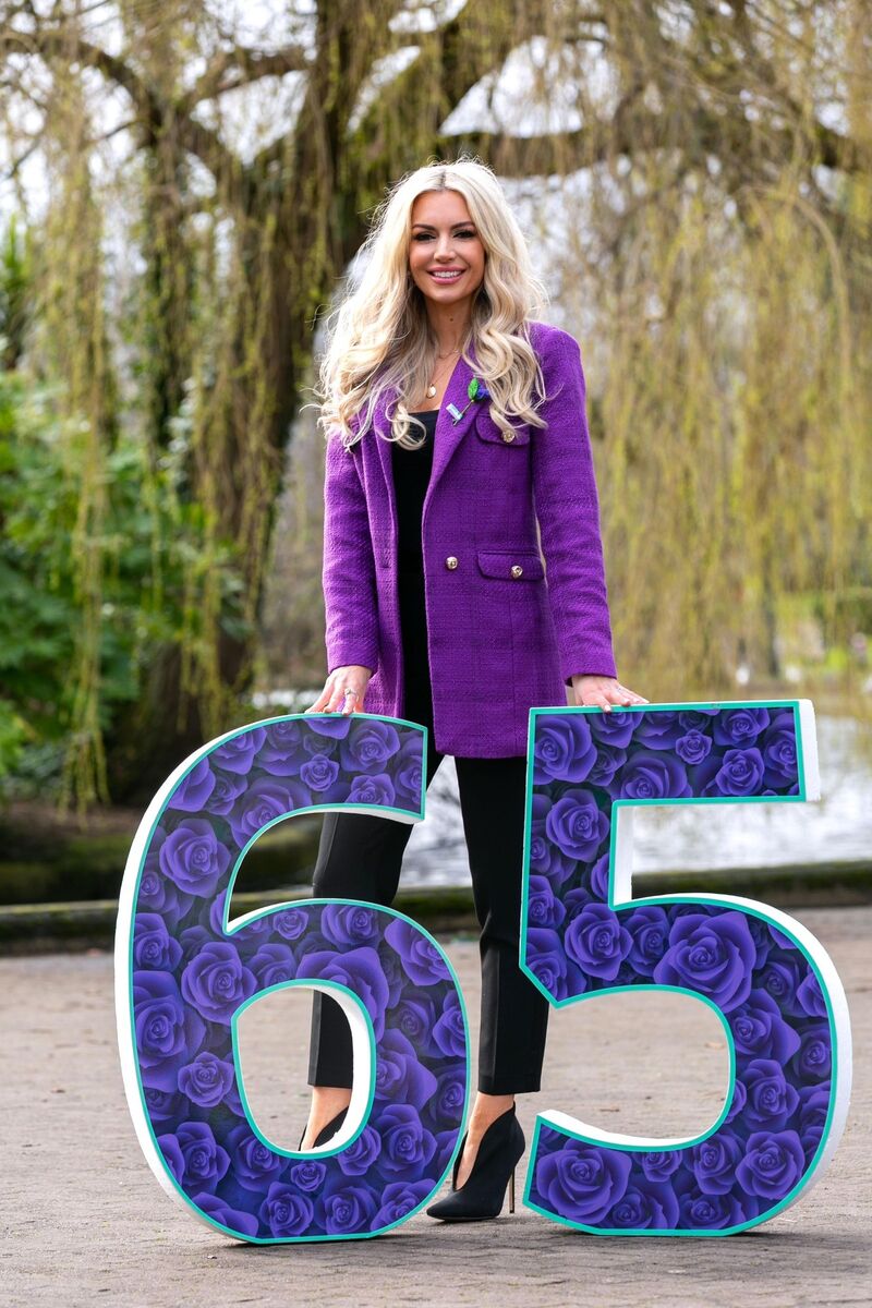  Cystic Fibrosis Ireland ambassador Rosanna Davison launched 65 Roses Day which takes place on April 