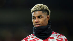 <p>Manchester United and England forward Marcus Rashford (Mike Egerton/PA)</p>