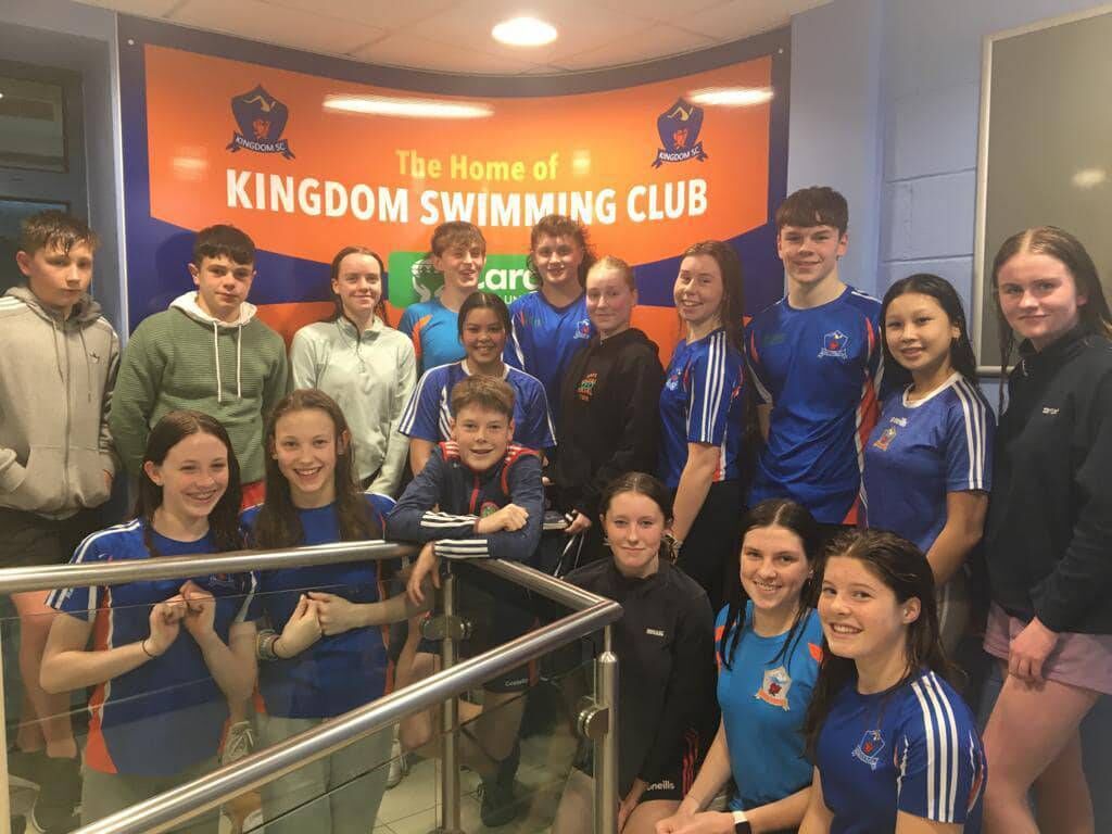 Mariia Maryntseva and some of the senior members of the Kingdom Swimming Club. Picture: Kingdom Swimming Club/ Facebook Mariia Maryntseva and some of the senior members of the Kingdom Swimming Club. Picture: Kingdom Swimming Club/ Facebook