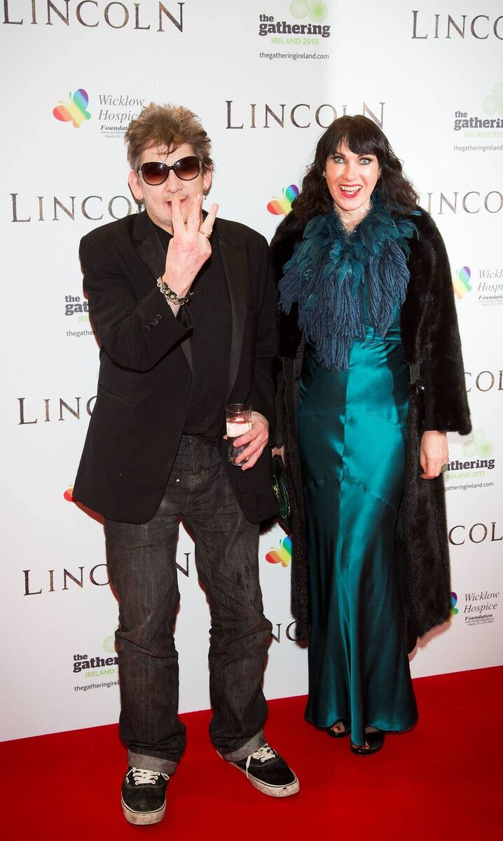Shane MacGowan and Victoria Mary Clarke Picture: Anthony Woods