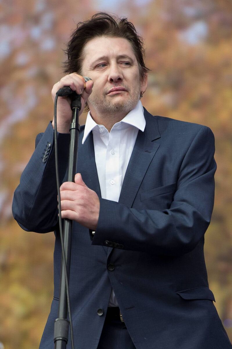 Shane MacGowan performing in 2014