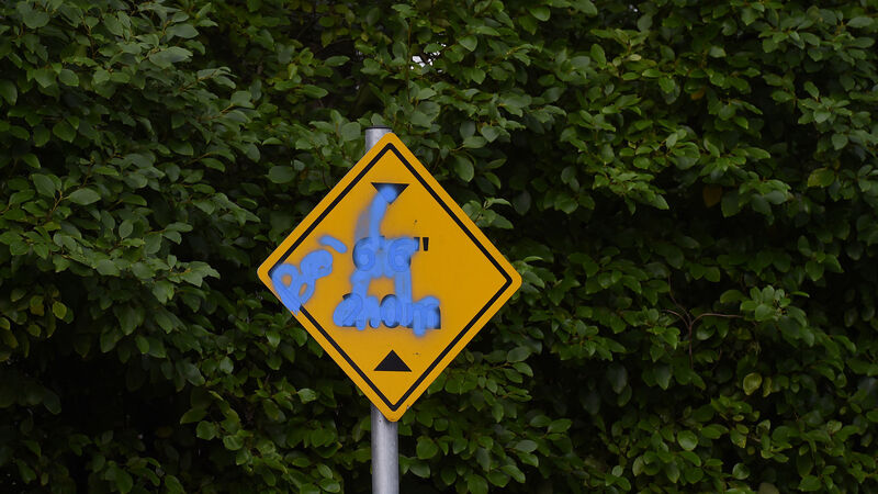 Anti-Covid-19 lockdown graffiti hiding road signs from tourists, councillors told