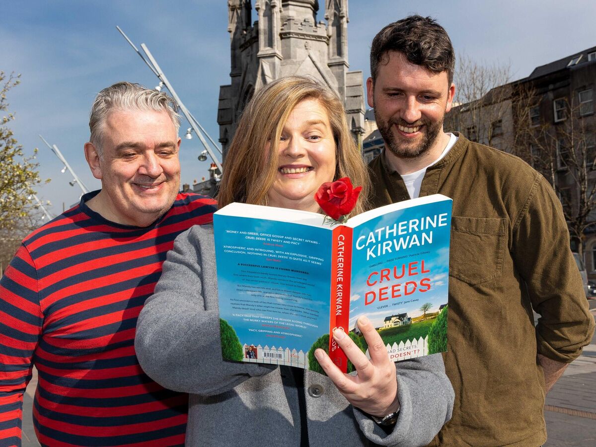 Danny Denton, right, with fellow Cork authors Conal Creedon and Catherine Kirwan, promoting the launch of Cork World Book Fest, April 19-24. Picture: Michael O'Sullivan Danny Denton, right, with fellow Cork authors Conal Creedon and Catherine Kirwan, promoting the launch of Cork World Book Fest, April 19-24. Picture: Michael O'Sullivan