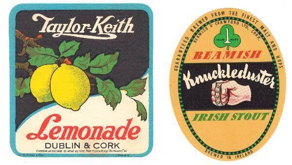 Labels for products from Taylor Keith and Beamish. 