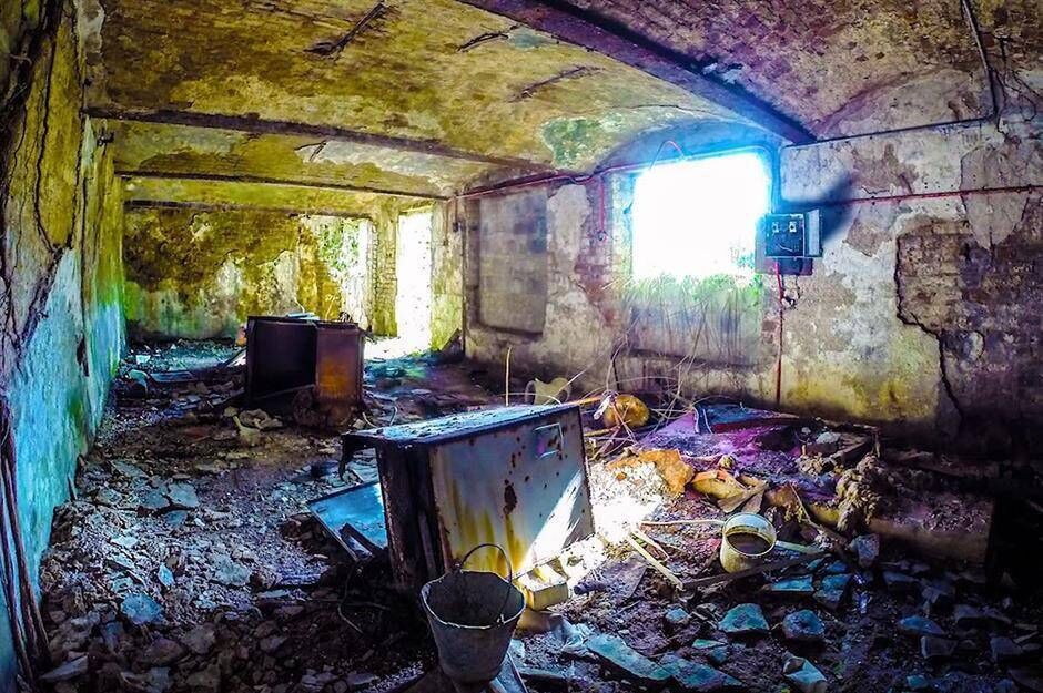 By the turn of the millennium, Mayfield House had become a decrepit roofless shell. 