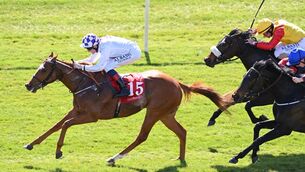 <p> Level Pitch and Kevin Manning win the Racing Home For Easter Festival 16th to 18th April Handicap at Cork earlier this month. Picture: Healy Racing</p>