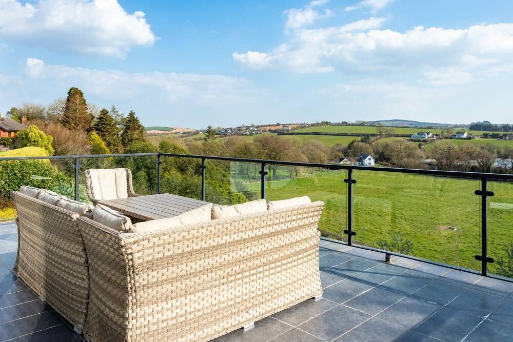 Ground floor terrace with stunning views