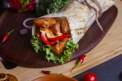 Slow cooker chicken tikka sandwich filler
