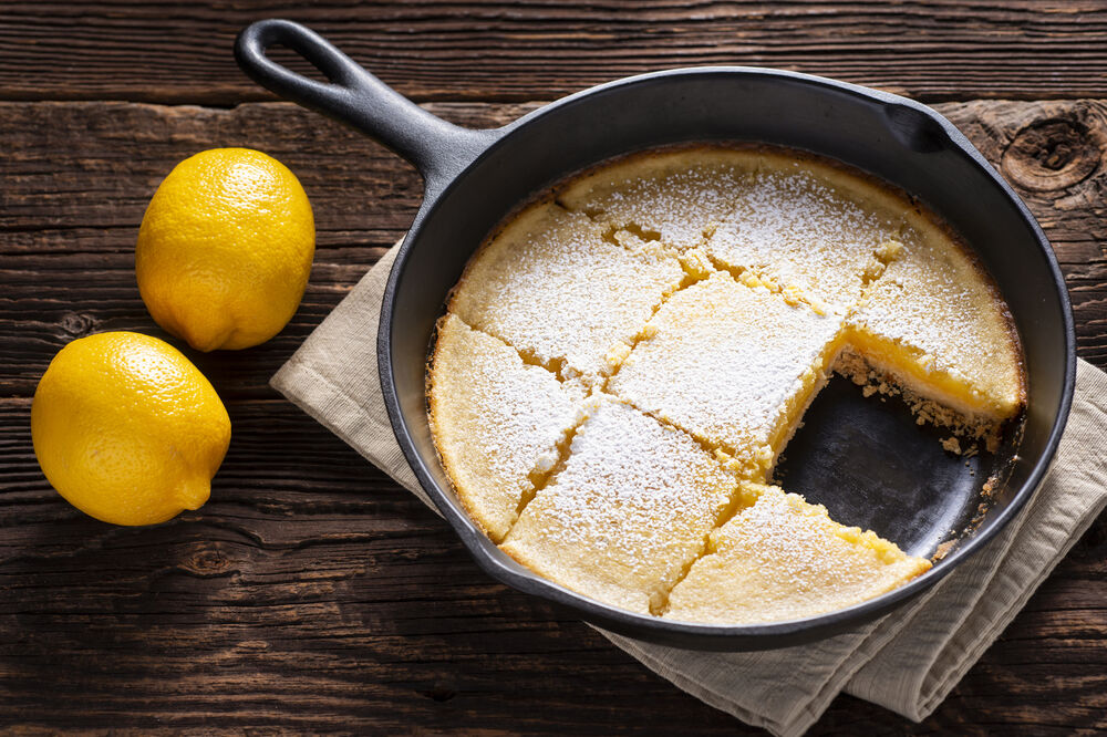 Marzipan lemon squares