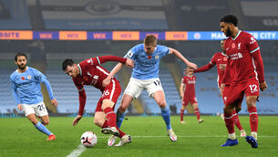 Liverpool and Manchester City meet in an Etihad showdown this weekend (Shaun Botterill/PA)