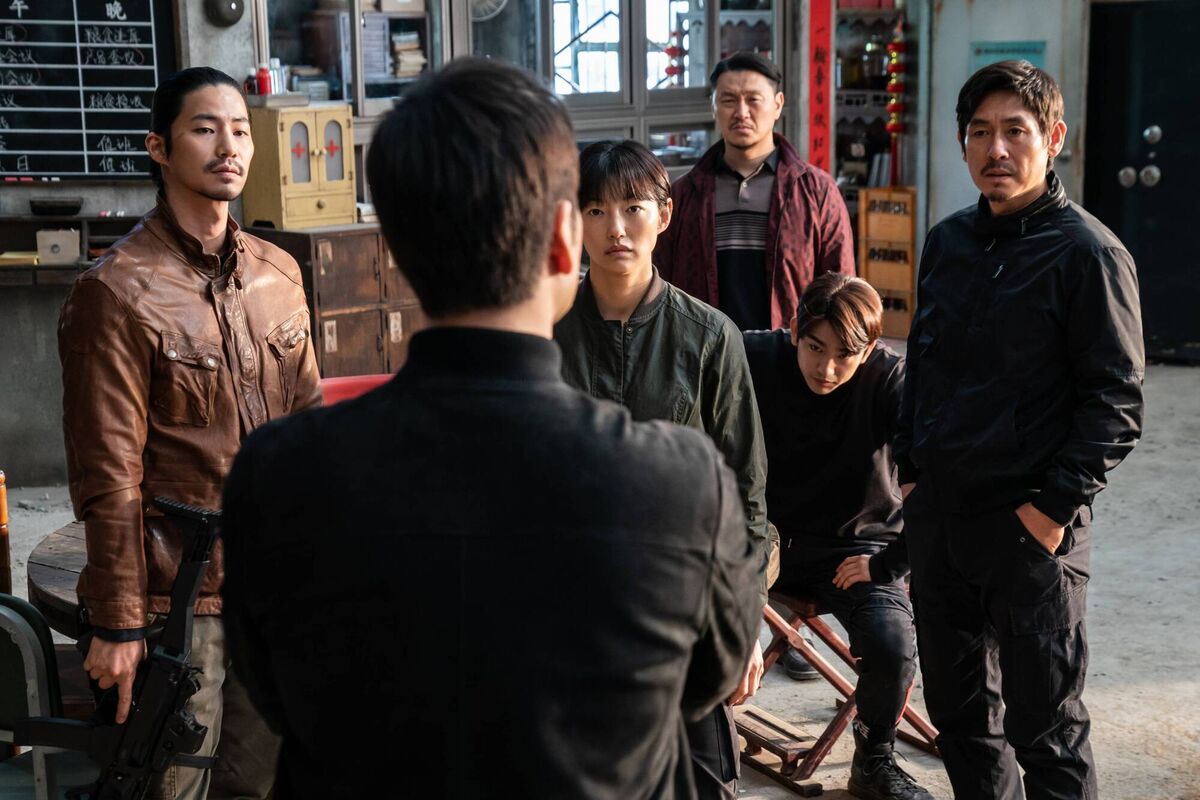 Yaksha: Ruthless Operations (L to R) Song Jae-lim as Jae-gyu, EL as Hui-won, Yang Dong-keun as Manager Hong, Park Jin-young as Jeong-dae, Sul Kyung-gu as Ji Gang-in in Yaksha: Ruthless Operations. Picture: Jeong Kyung-hwa/Netflix Yaksha: Ruthless Operations (L to R) Song Jae-lim as Jae-gyu, EL as Hui-won, Yang Dong-keun as Manager Hong, Park Jin-young as Jeong-dae, Sul Kyung-gu as Ji Gang-in in Yaksha: Ruthless Operations. Picture: Jeong Kyung-hwa/Netflix