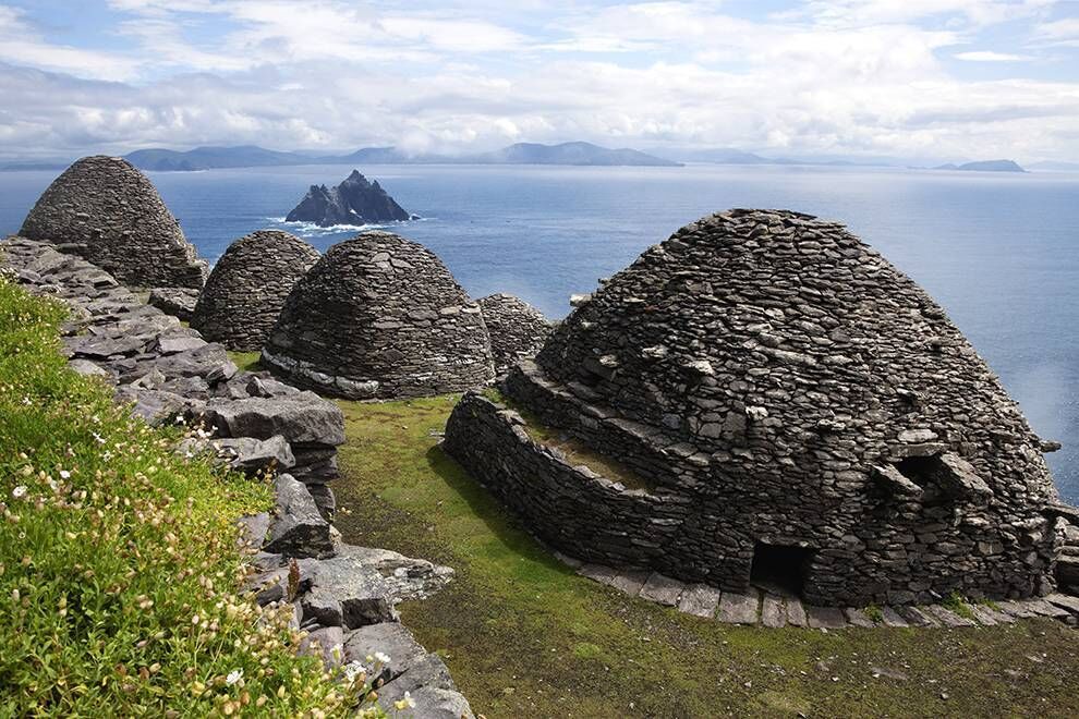 Skellig Michael is home to a 6th century monastic settlement and was recently made famous by the making of the 'Star Wars' movies, 'The Force Awakens' and 'The Last Jedi'. Picture: Carl Bruemmer/Design Pics/Corbis