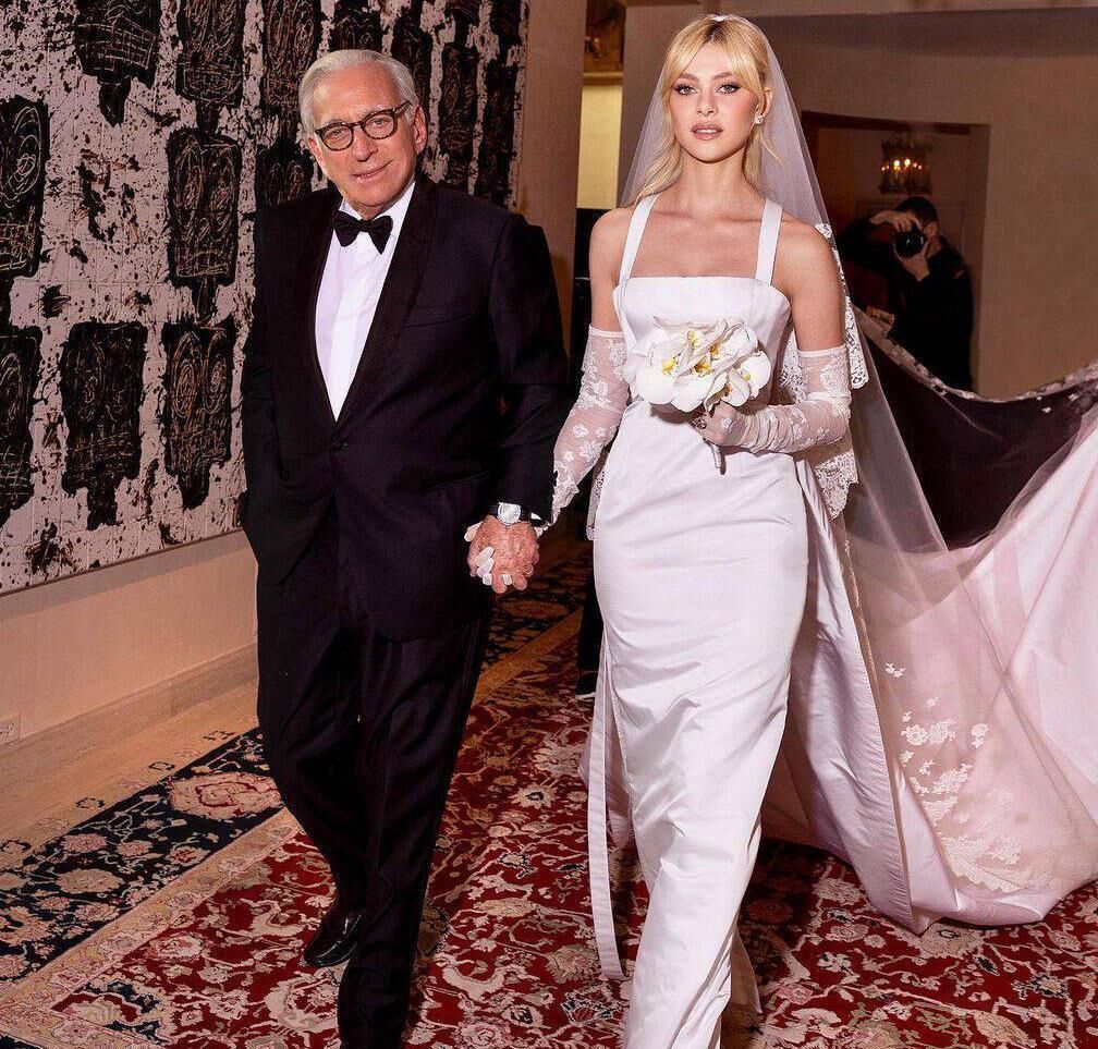 Nicola shared a photo with her father on Instagram captioned: 'Thank you for the most beautiful weekend of my life. You’re the wind beneath my wings ❤️' Picture: @nicolaannepeltz/Instagram Nicola shared a photo with her father on Instagram captioned: 'Thank you for the most beautiful weekend of my life. You’re the wind beneath my wings ❤️' Picture: @nicolaannepeltz/Instagram