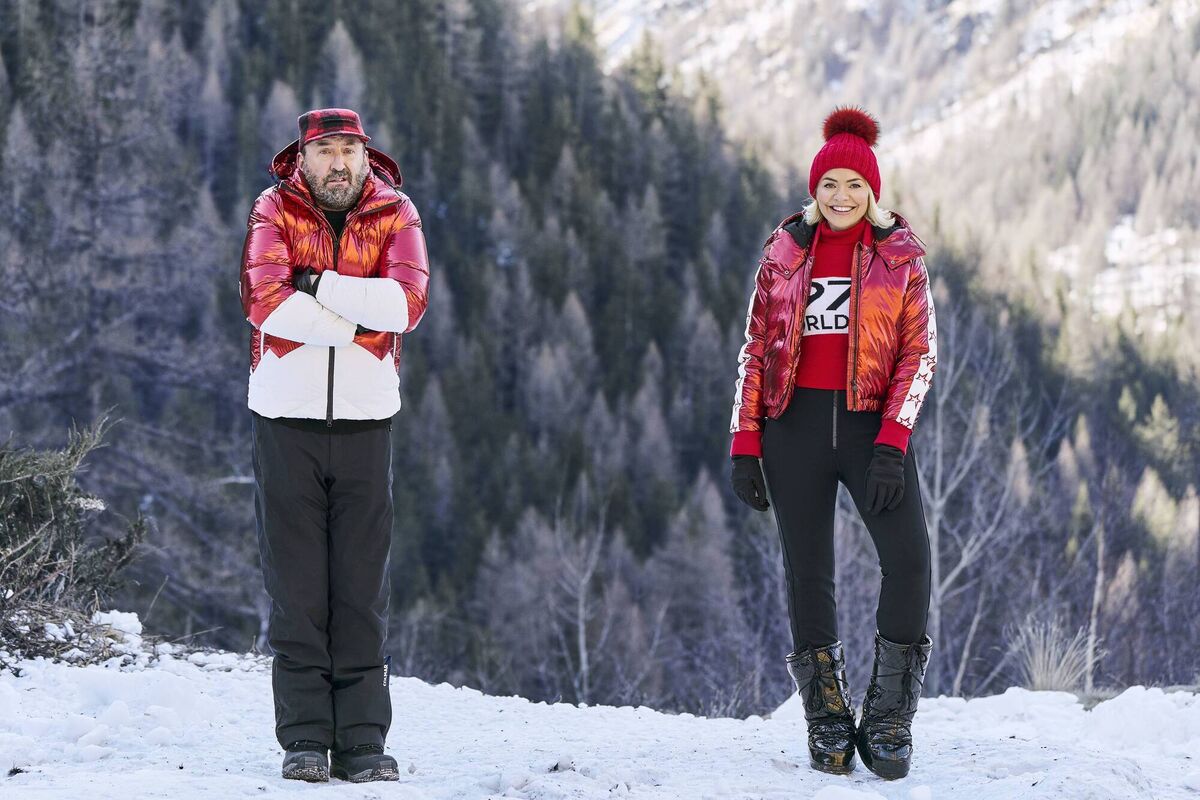 Lee Mack and Holly Willoughby.