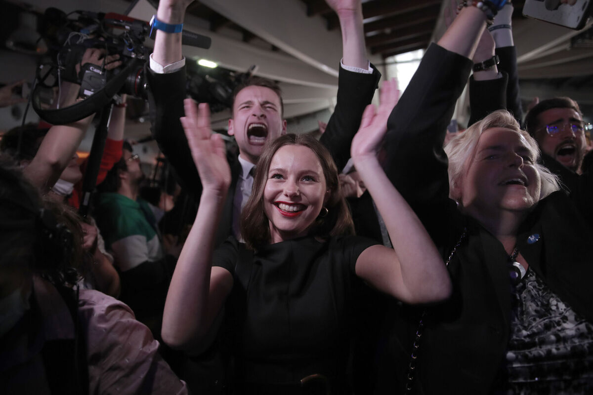 Supporters of French far-right candidate Marine Le Pen reacts at her election day headquarters in Paris, last Sunday. Picture: Lewis Joly/AP Supporters of French far-right candidate Marine Le Pen reacts at her election day headquarters in Paris, last Sunday. Picture: Lewis Joly/AP
