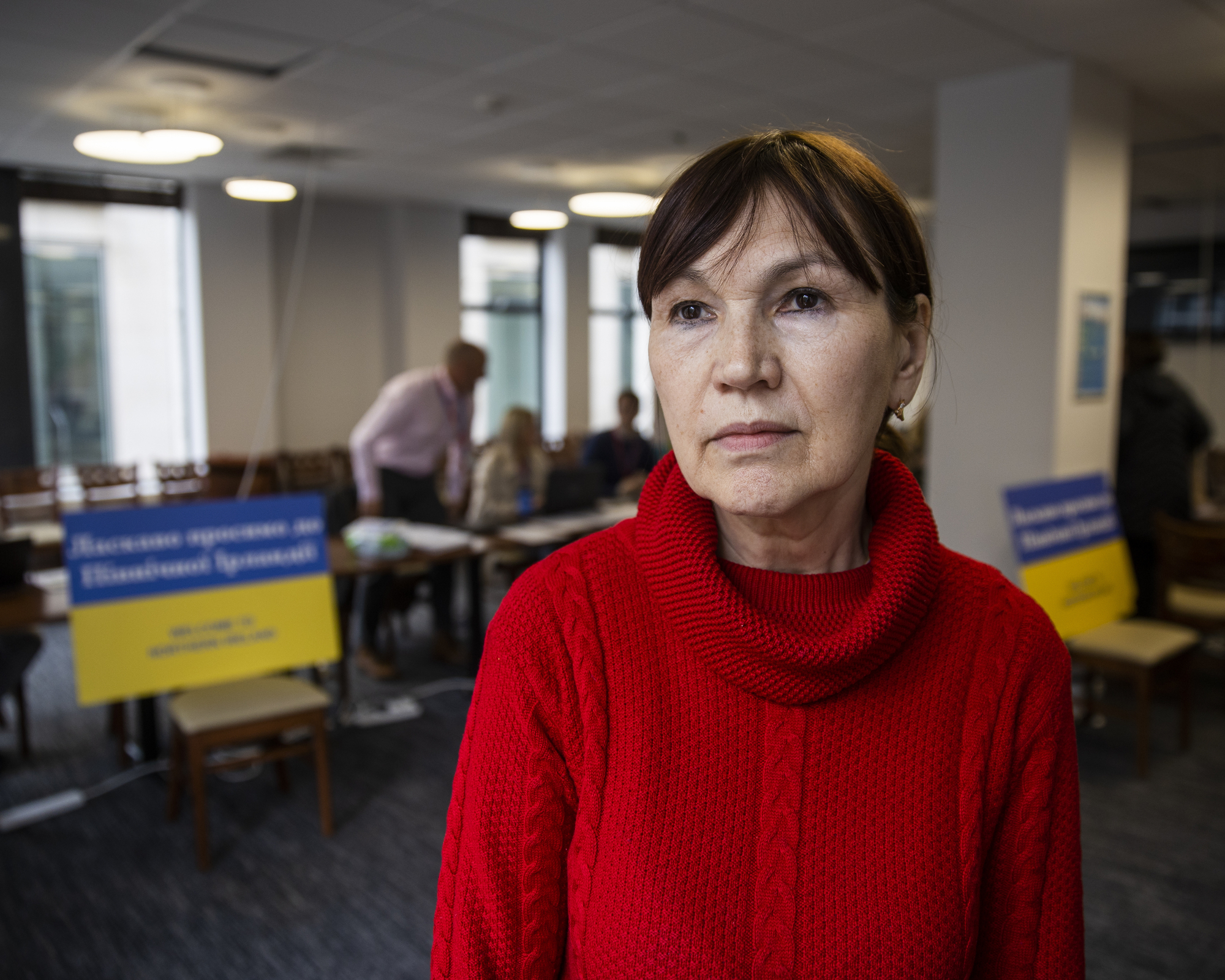 'They just want to be safe': Ukrainian who fled war volunteers at new help centre for refugees