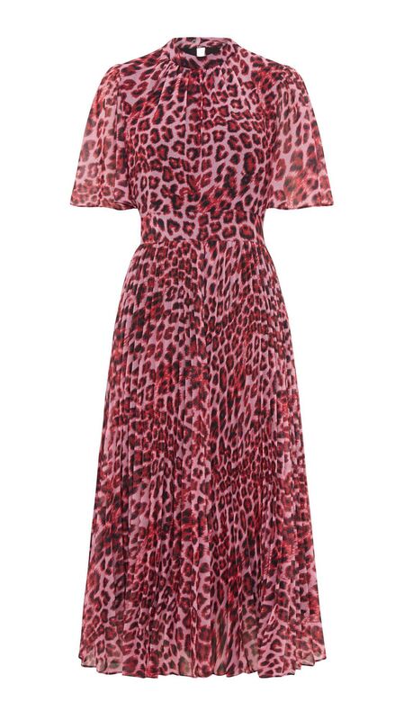 Jungle cheetah pleated dress, Whistles, €229 Jungle cheetah pleated dress, Whistles, €229