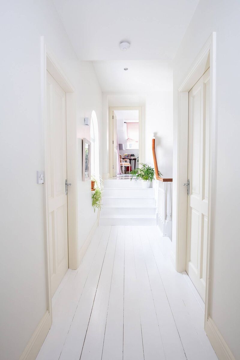 Main bedroom up steps from other bedrooms