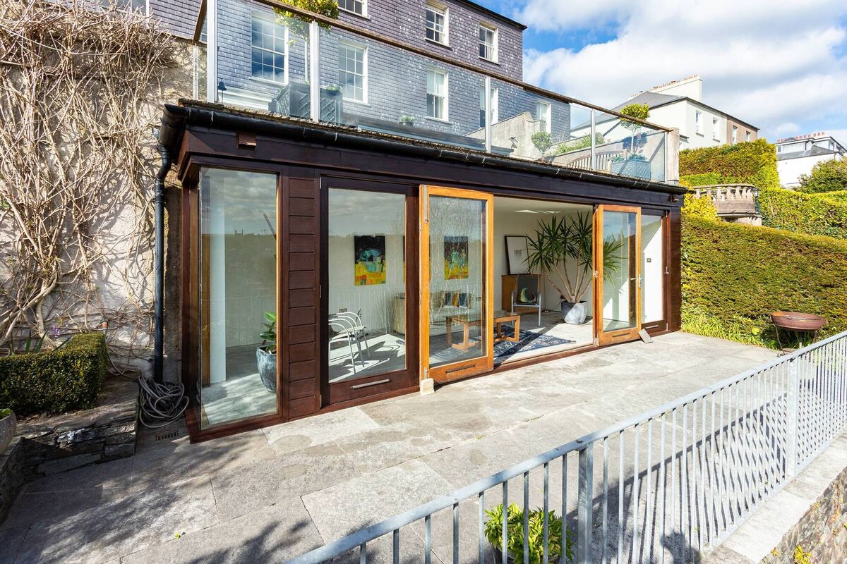 Garden room has bifold doors