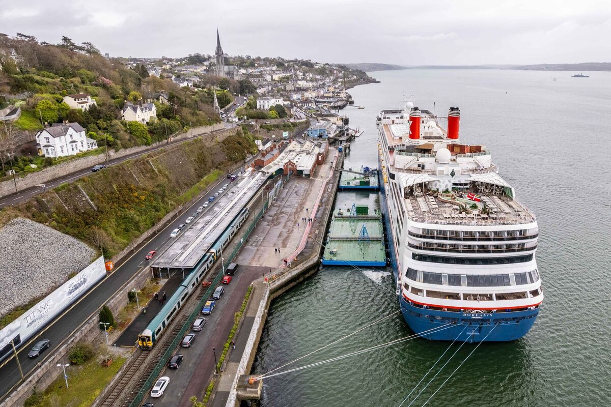  The Borealis cruise ship departs Cobh at 5pm this evening, heading for Galway. Picture: Andy Gibson.