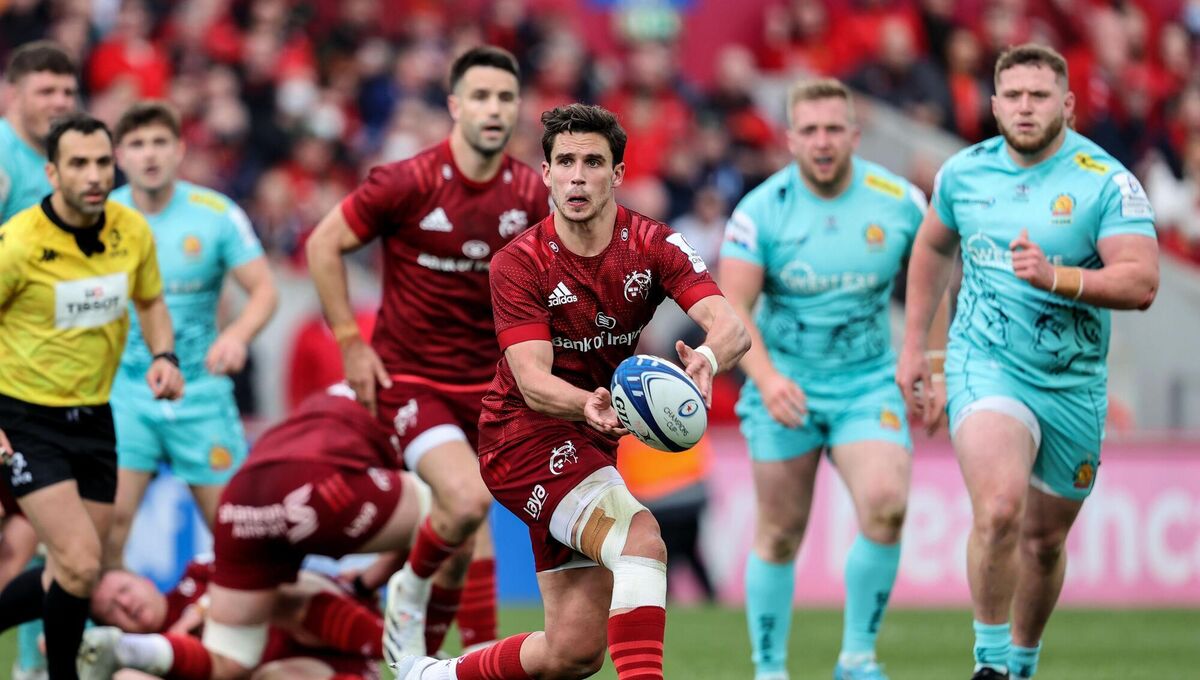 RUNNING THINGS: Munster's Joey Carbery on the surge.