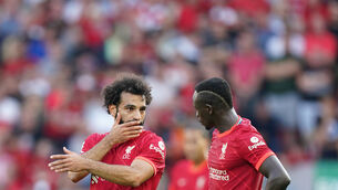 <p>Liverpool forwards Mohamed Salah and Sadio Mane are in vastly contrasting goalscoring form (Miek Egerton/PA)</p>