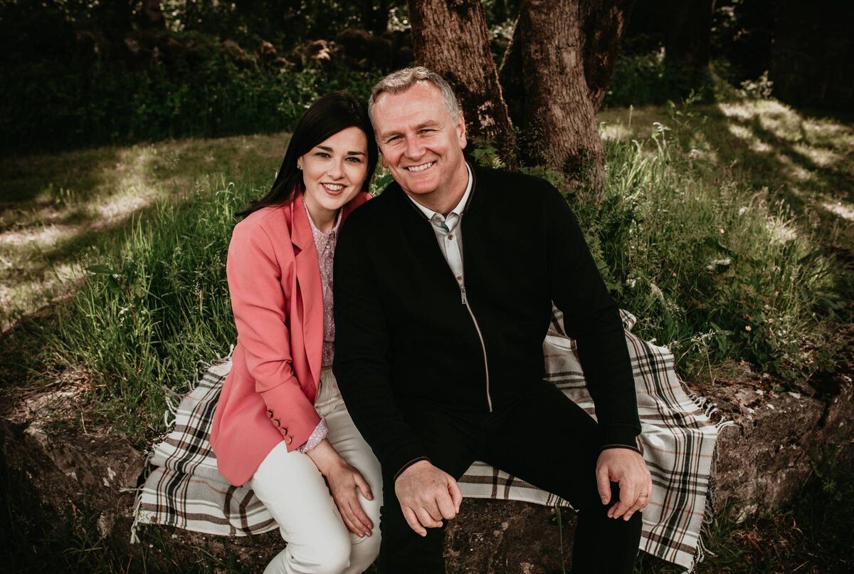 Daithí Ó Sé with his wife Rita Talty