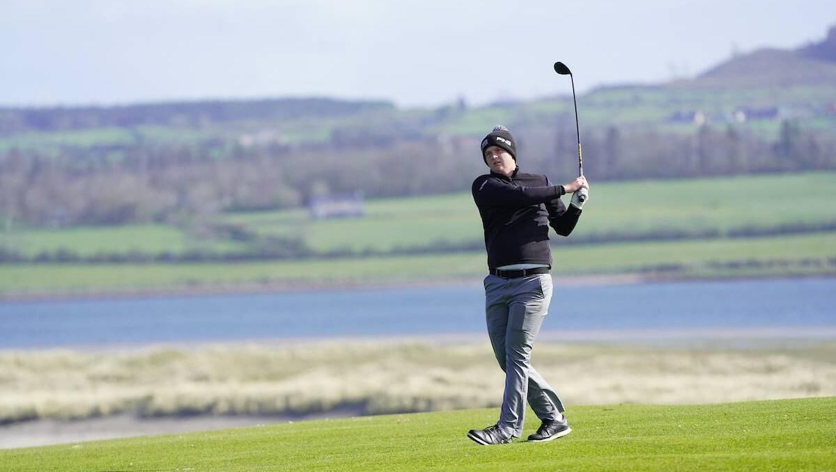 Allan Hill (Roscommon) on the 12th fairway at  Rosses Point