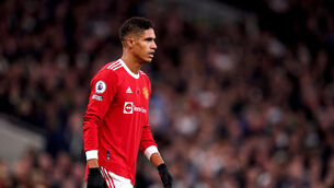 <p>Raphael Varane is one of a number of Manchester United players set to miss the trip to Liverpool due to injury. 	Picture: John Walton. </p>
