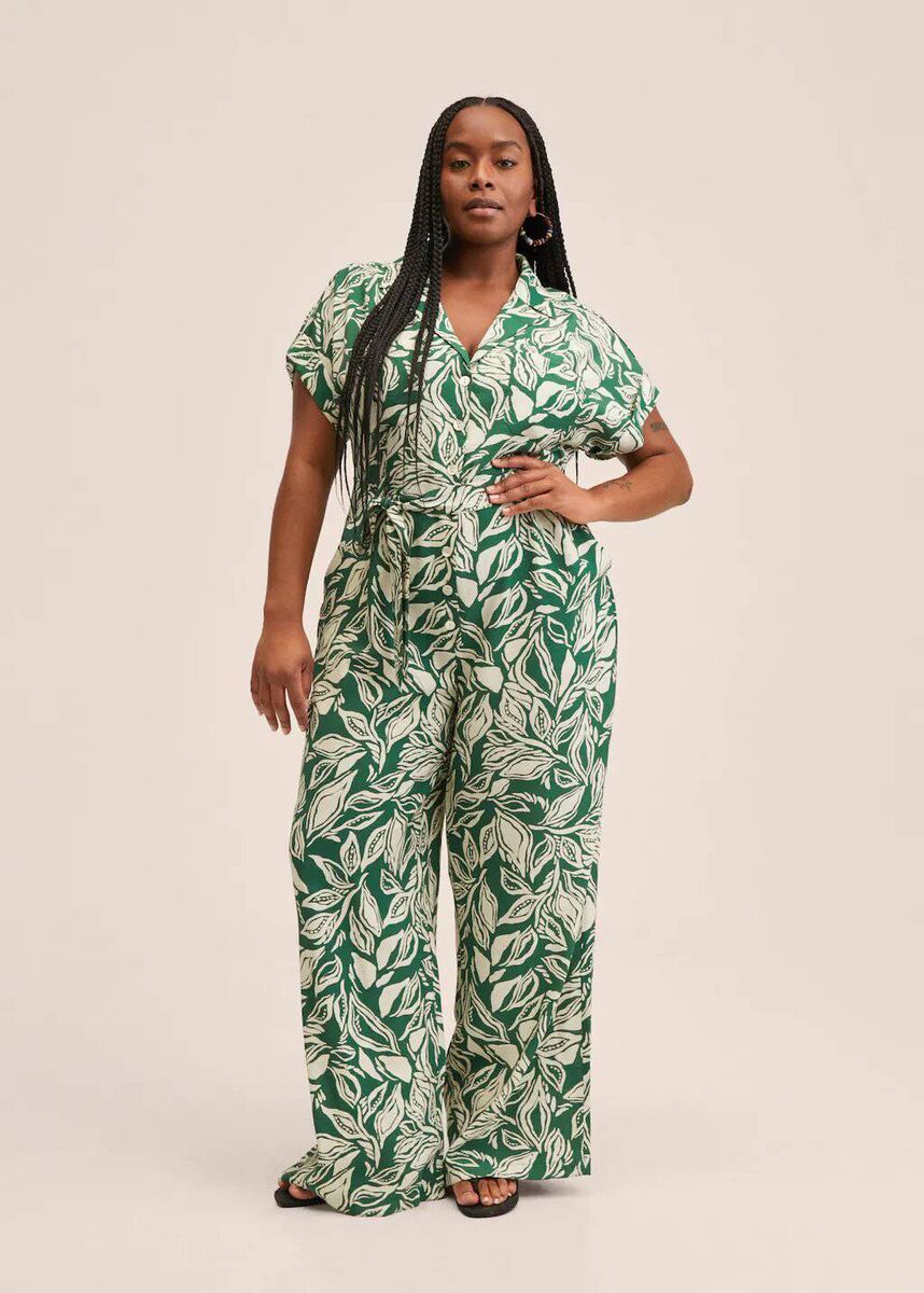 Belt printed jumpsuit, Mango, €49.99