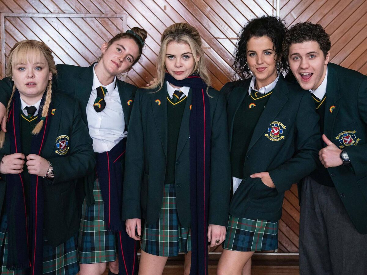 Clare Devlin (Nicola Coughlan), Orla McCool (Louisa Clare Harland) Erin Quinn (Saoirse Monica Jackson), Michelle Mallon (Jamie-Lee O'Donnell), James Maguire (Dylan Llewellyn)