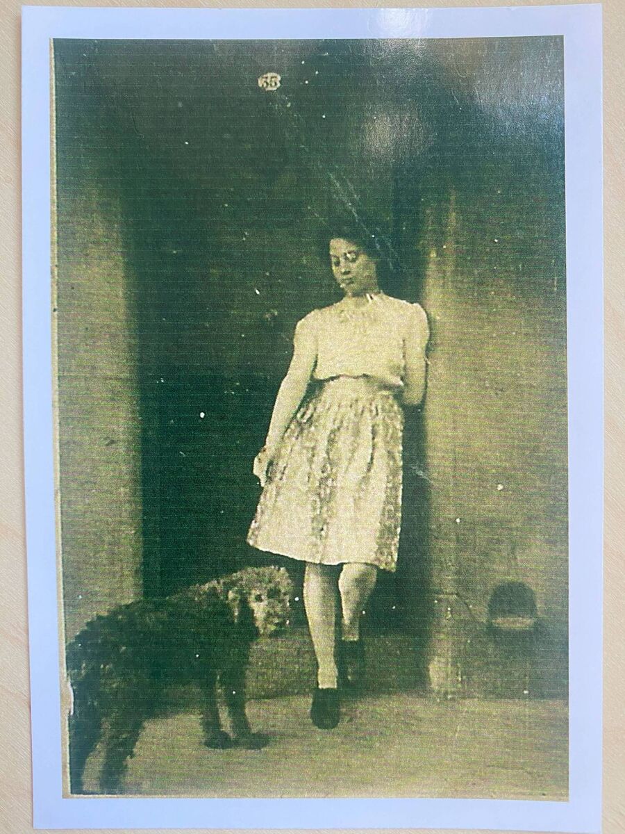 Nancy and her dog Rusty. Nancy and her dog Rusty.