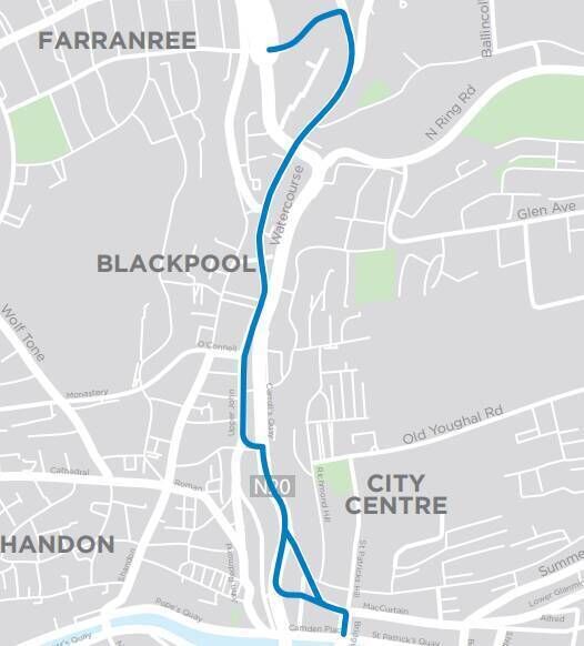 The Blackpool to Cork city corridor