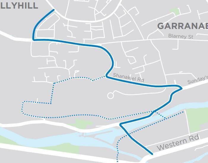 The corridor from Hollyhill to Sunday's Well
