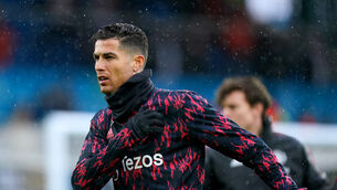 <p>Cristiano Ronaldo has thanked the Anfield crowd for their show of compassion following the death of his newborn son (Mike Egerton/PA)</p>