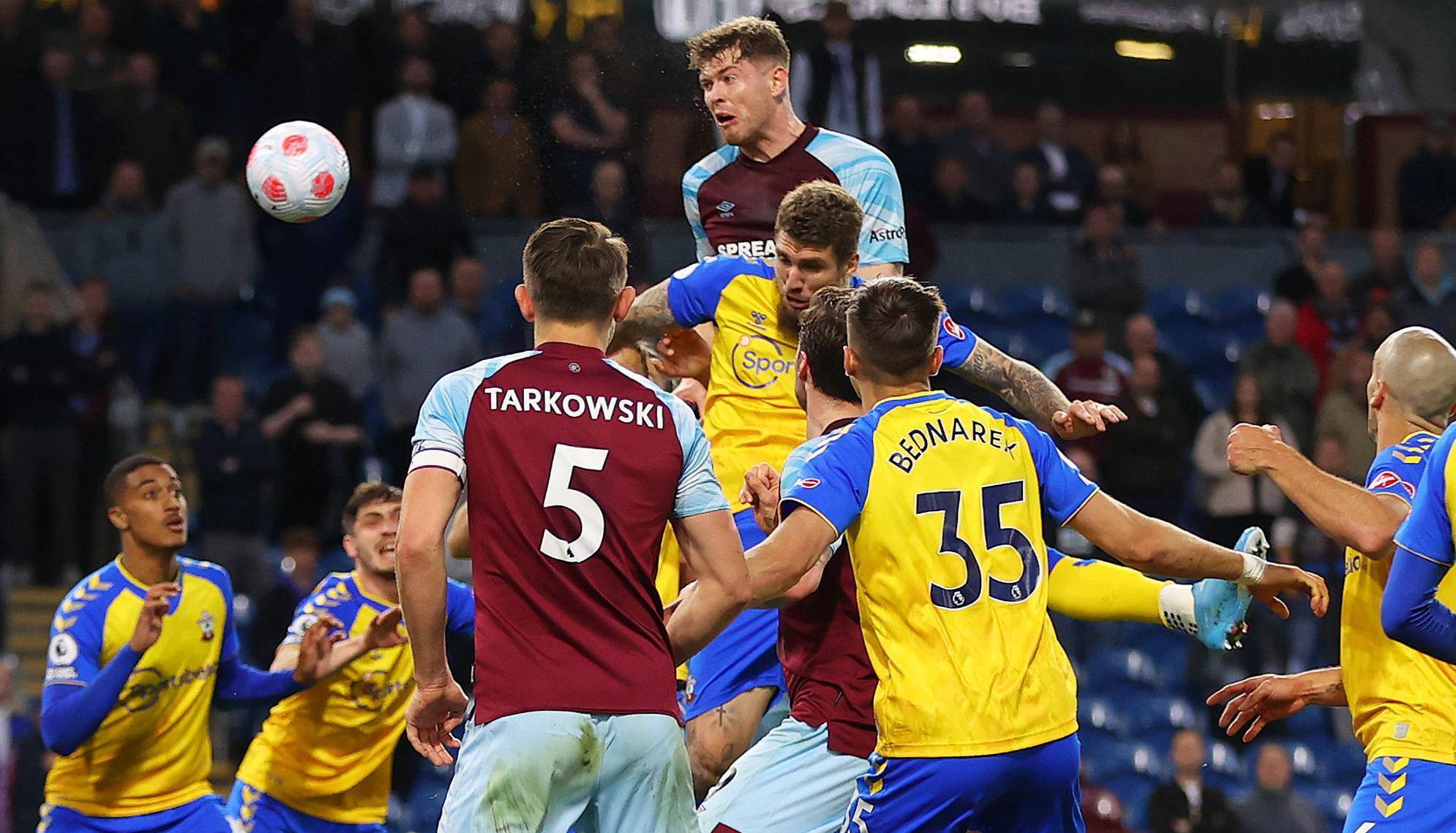 Ireland's Nathan Collins helps Burnley see off Saints to revive survival hopes