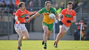 <p>That crucial edge: Michael Murphy and Donegal can count on fortress Ballybofey to help their cause against Armagh. Photo: Oliver McVeigh/Sportsfile</p>