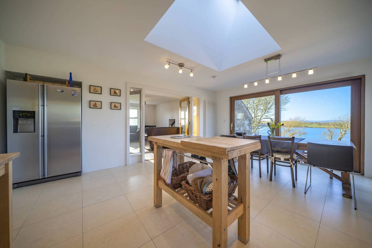 Glass doors to living room Glass doors to living room