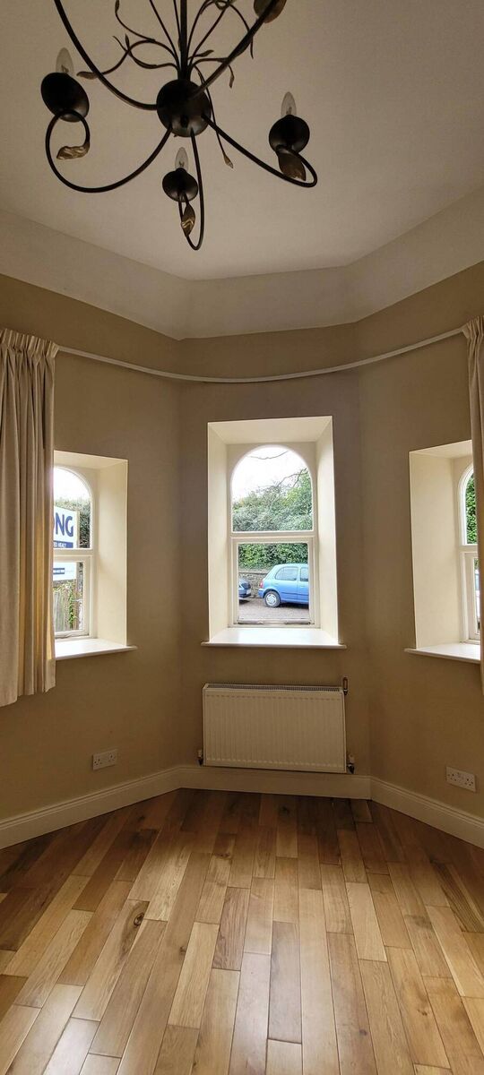 Living room bay window