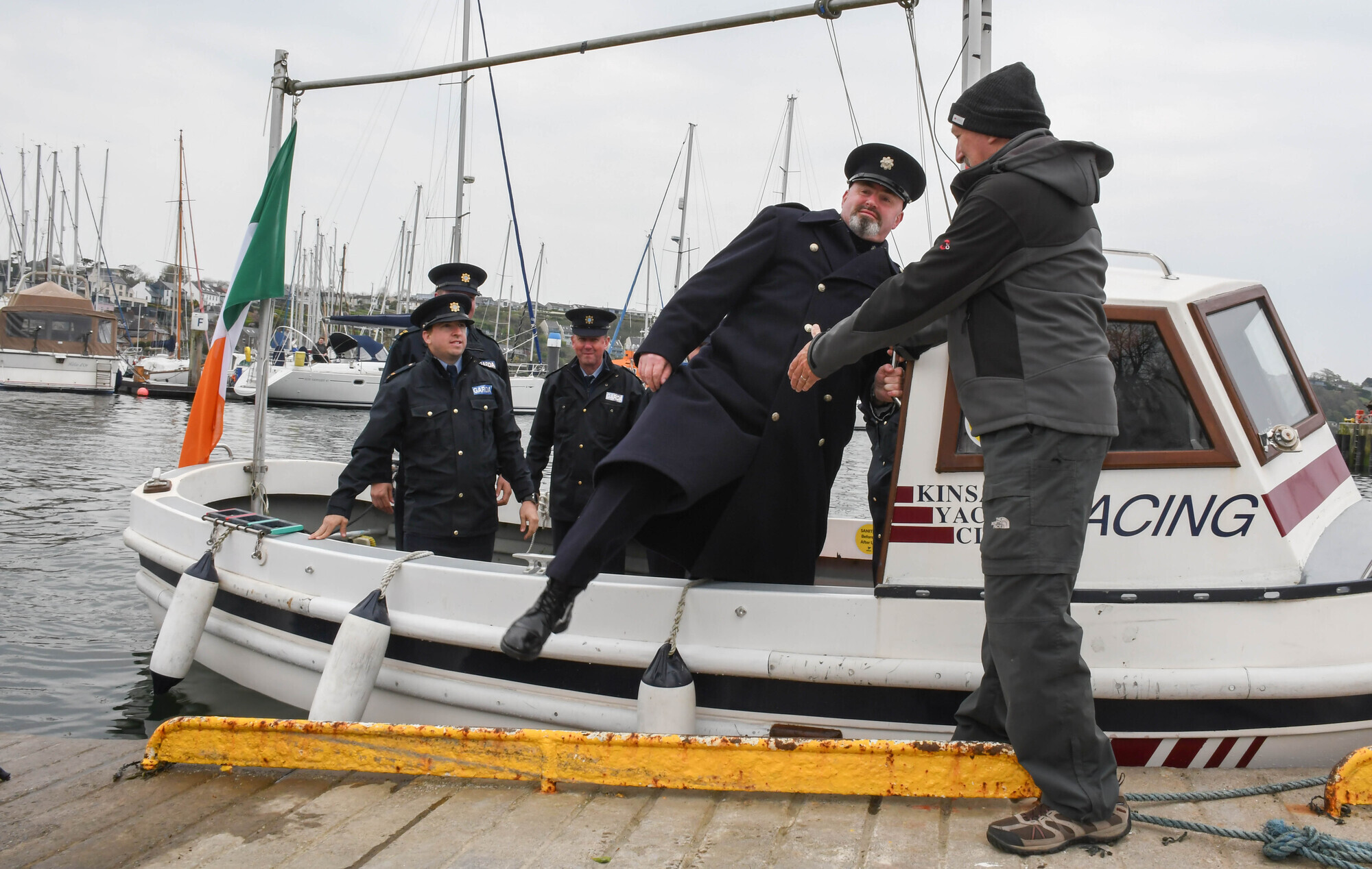 Gardaí stage Kinsale boat landing to commemorate centenary of Cork West Garda division 
