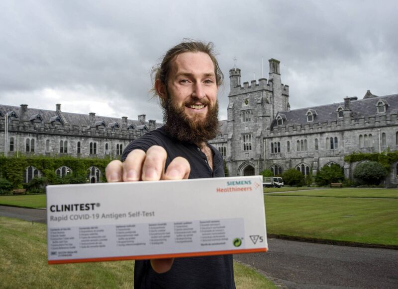 Olympic Gold Medalist and Quercus Scholar Paul O'Donovan pictured in The Quad. 