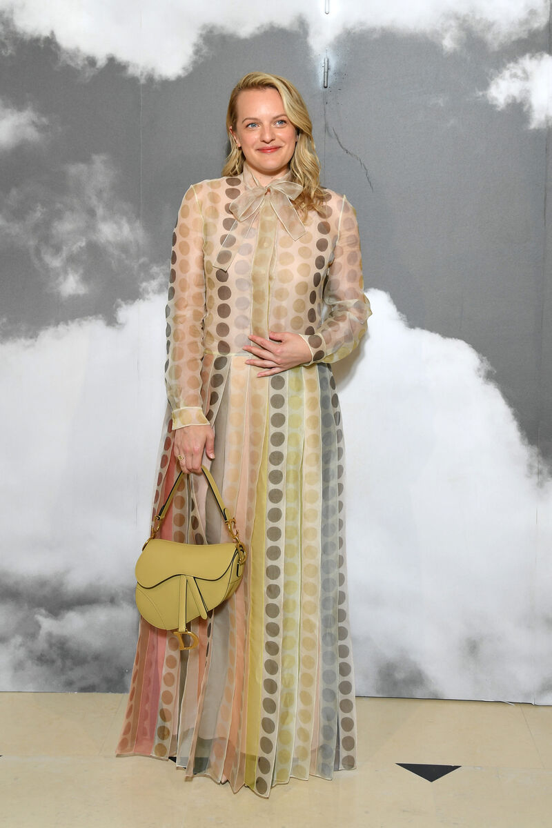 Elisabeth Moss attends the Christian Dior Haute Couture Fall/Winter 2019/2020 show as part of Paris Fashion Week