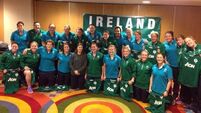 Look who’s pumping up the Irish women’s rugby team