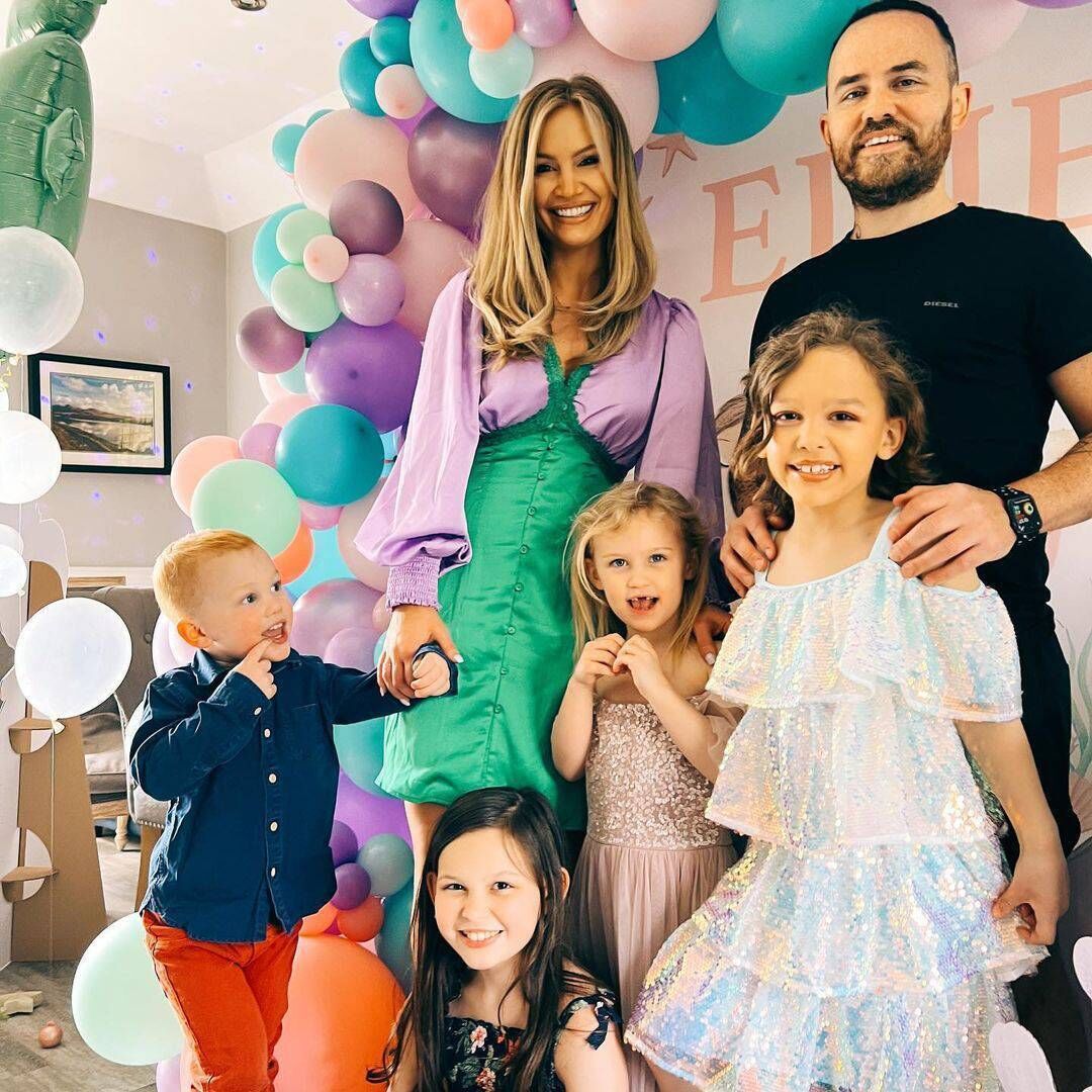 The family of six includes Emilia, 9, Edie, 7, Alessia, 5, and Andrea, 3. Picture: @annasaccone Instagram The family of six includes Emilia, 9, Edie, 7, Alessia, 5, and Andrea, 3. Picture: @annasaccone Instagram