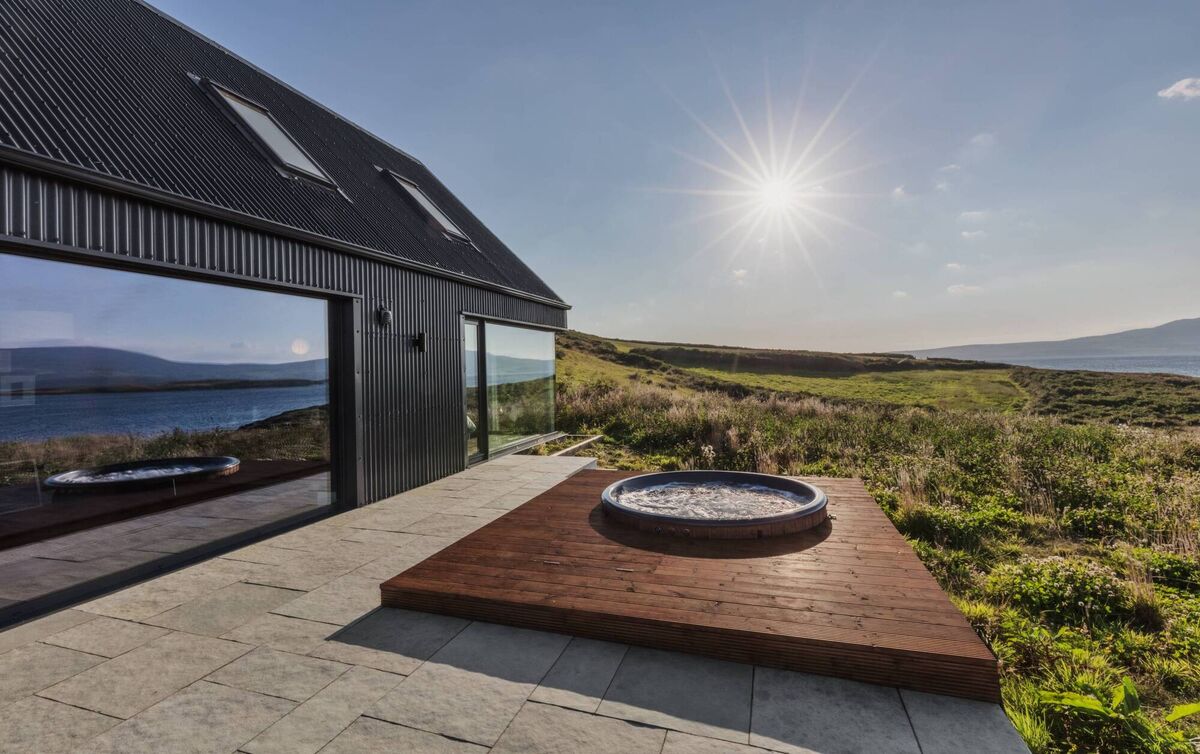 The Hatchery is set right above a granite cliff. 