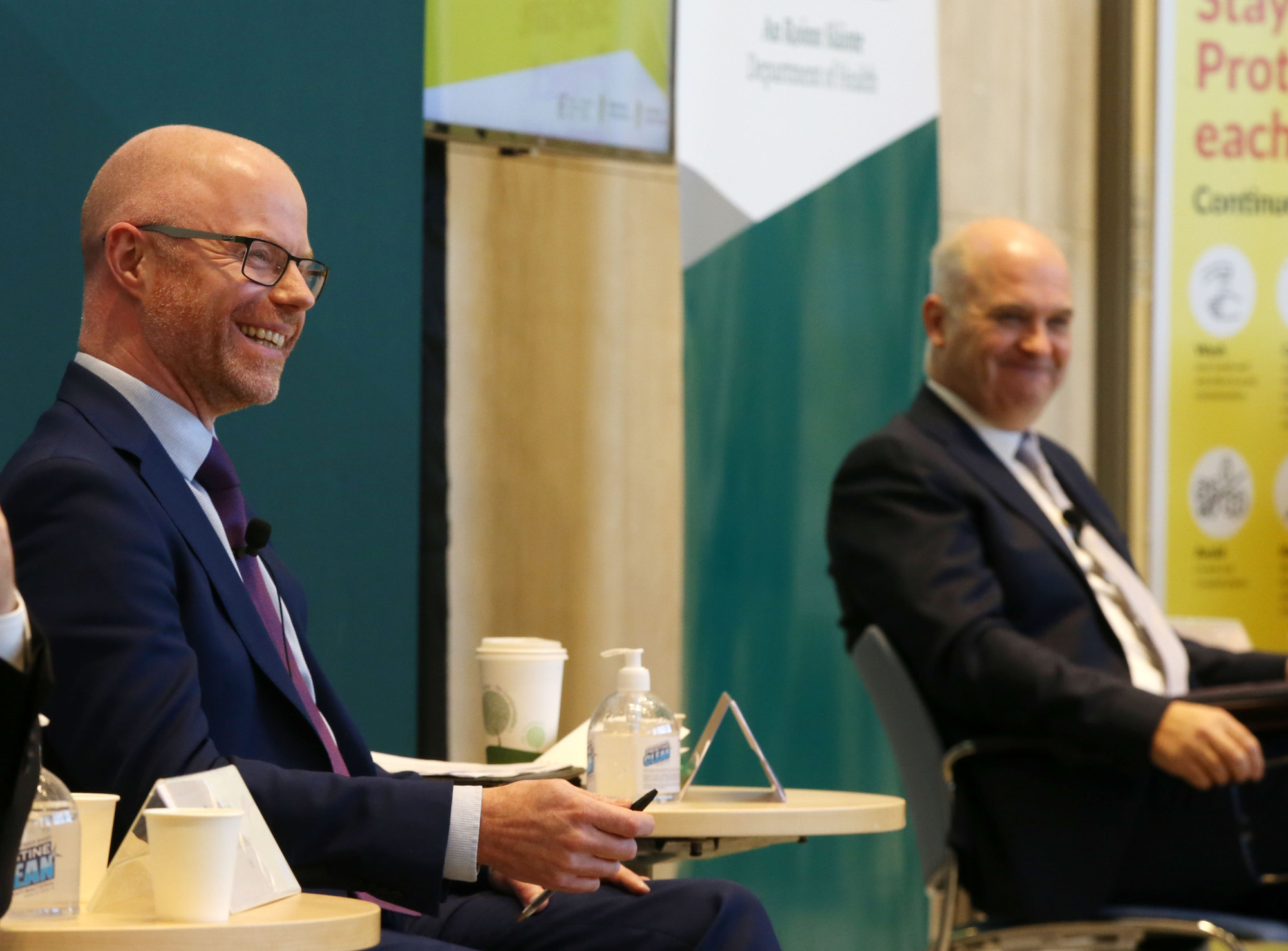 Minister for Health Stephen Donnelly pictured with then chief medical officer Tony Holohan during a Covid-related announcement in 2020. File picture: Sam Boal/Rollingnews 