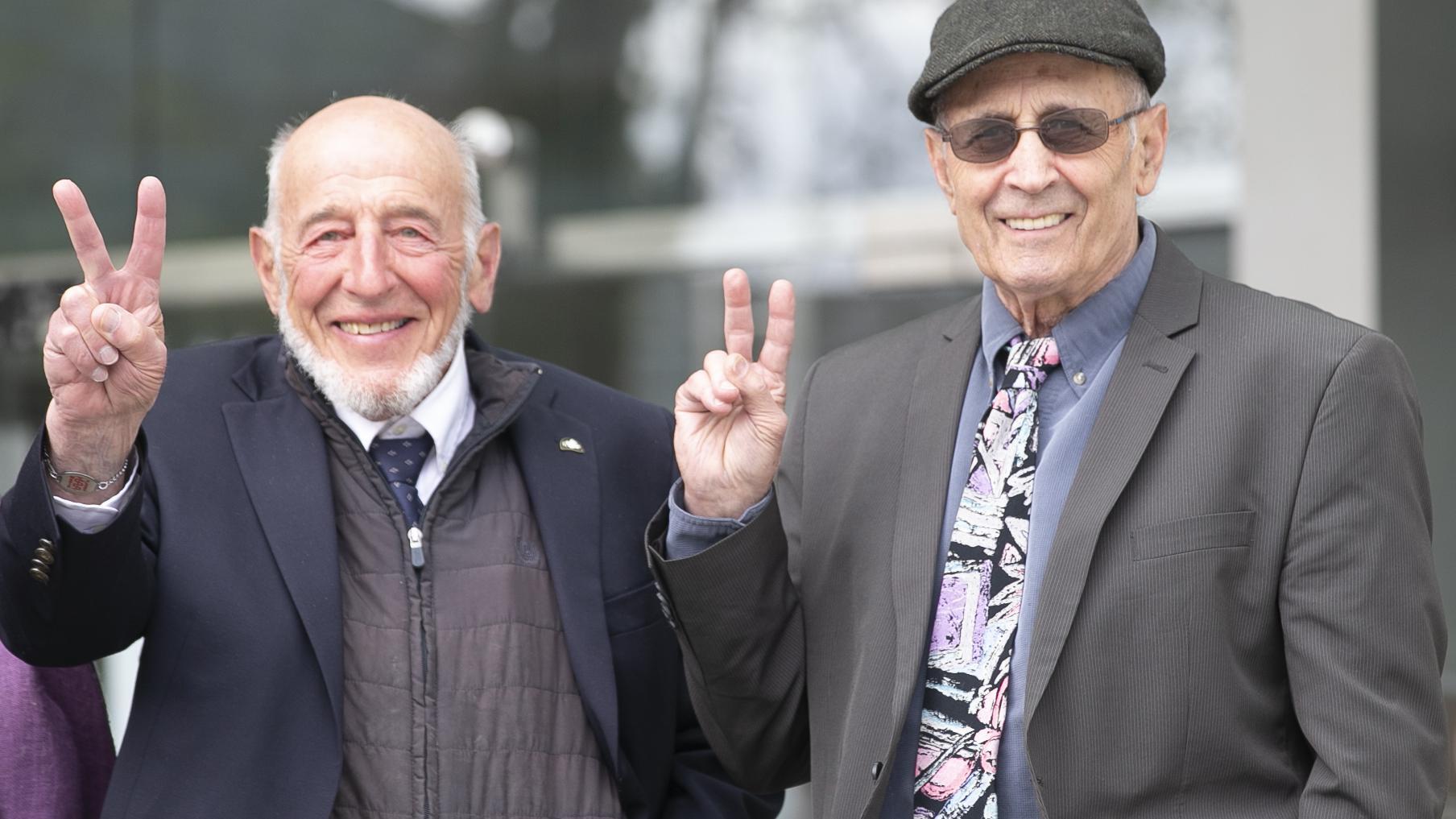 Ken Mayers (85) and Tarak Kauff (80), both with addresses in the US, are accused of damaging a perimeter fence before allegedly trespassing the lands of Shannon airport.  Picture: Collins Courts